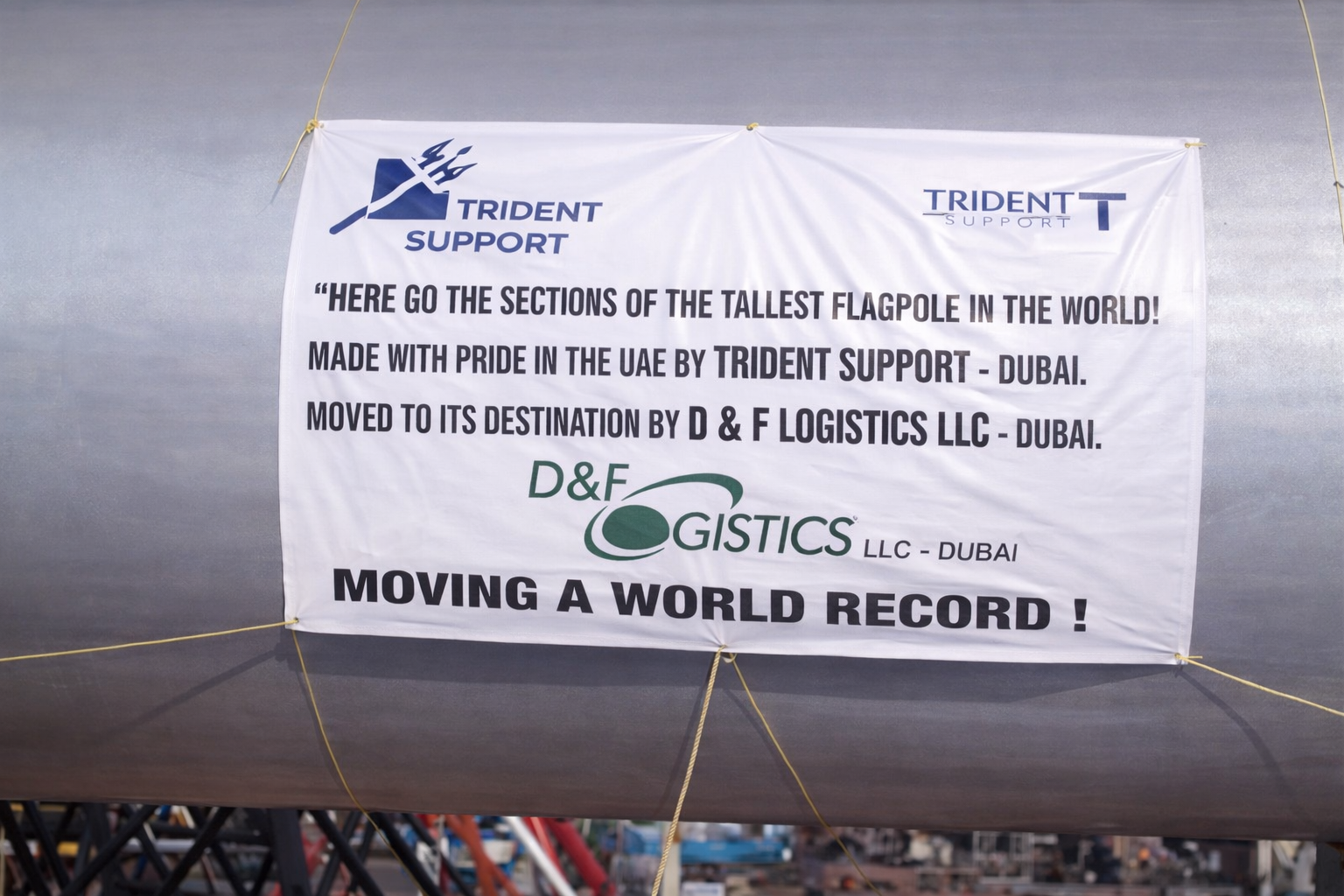 DEWA boiler pipe transport